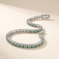 Absinthe Green Moissanite Tennis Bracelet