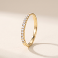 Fil Moissanite Stacking Band, 14K Gold Filled
