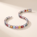 Kaléidoscope Rainbow Moissanite Tennis Bracelet
