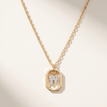 Lettre CZ Initial Necklace