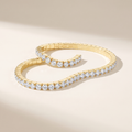 Lise Stretch Moissanite Tennis Bracelet, 14K Gold Filled, in Yellow Gold