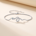 Petite Ève CZ Snake Bracelet in sterling silver