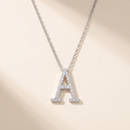 Signature Moissanite Pavé Initial Necklace