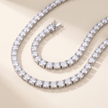 Solène Moissanite Tennis Necklace in White Gold