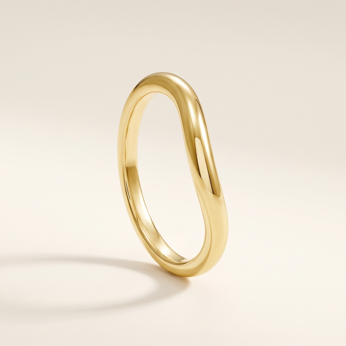 Vague 14K Gold Filled Wave Stacking Ring